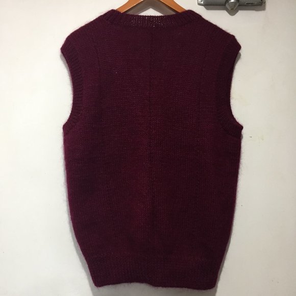 VINTAGE HAND KNITTED WOOL VESTS SIZE XL - Picture 5 of 5